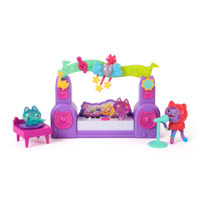 Gabby's Dollhose Movie Pawsome Party Room Story Set - 4