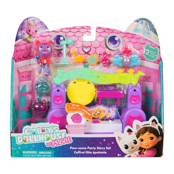 Gabby's Dollhose Movie Pawsome Party Room Story Set