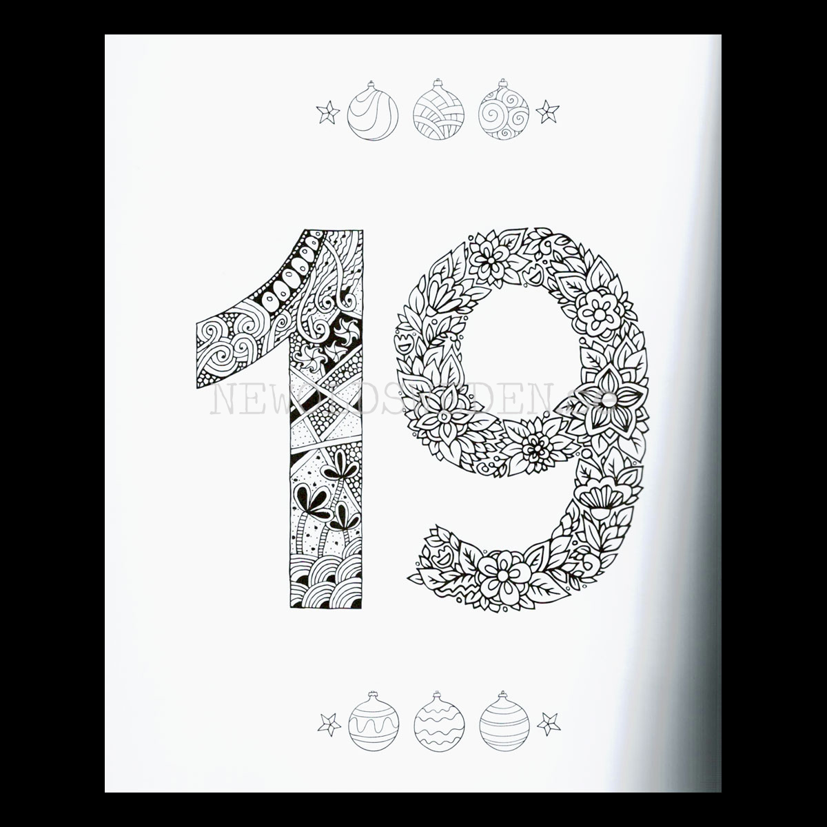 Adventskalender MÅLARBOK 48 motiv att färglägga - S12 - 7