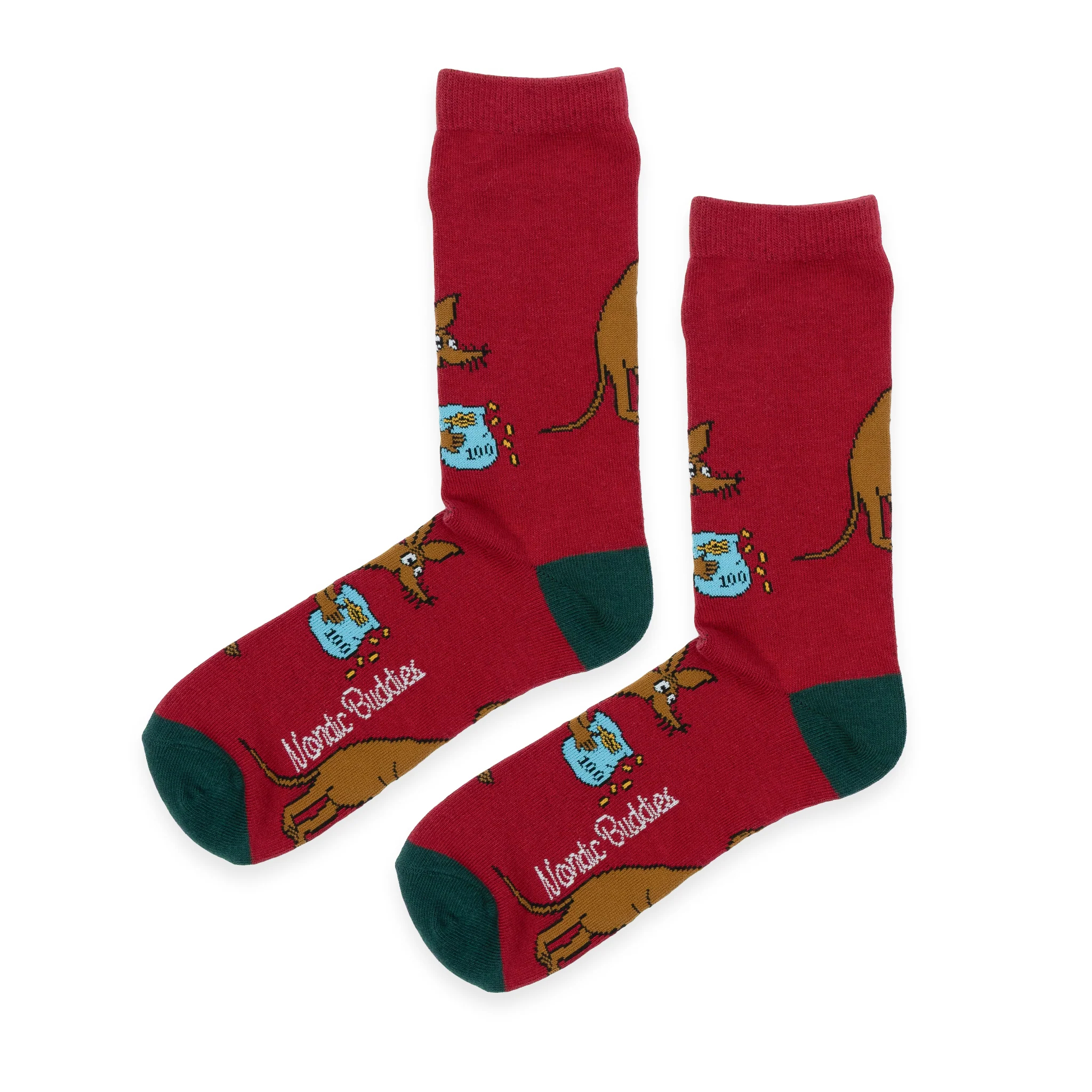 Moomin Men's Socks - Sniff's Business Red/Green
