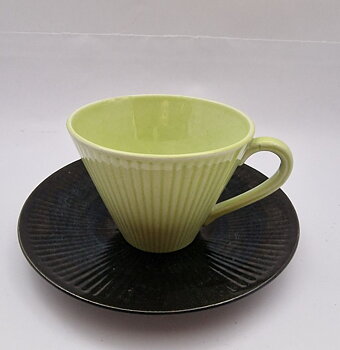 Colorado coffee cup with saucer