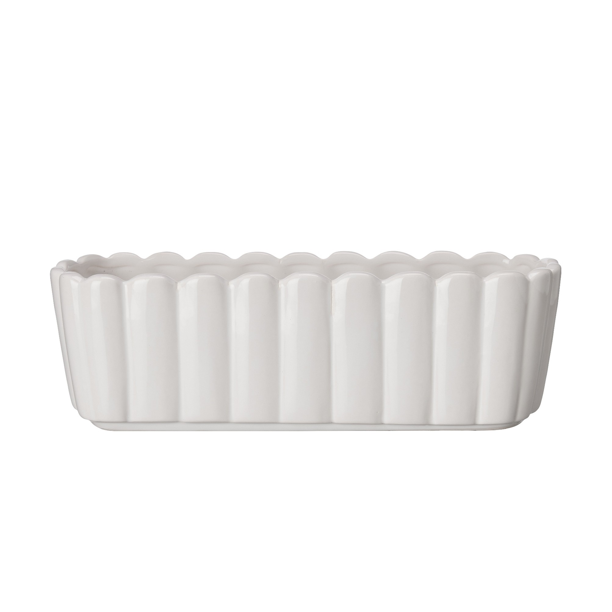 Planteringsskål oval- Vit - 2