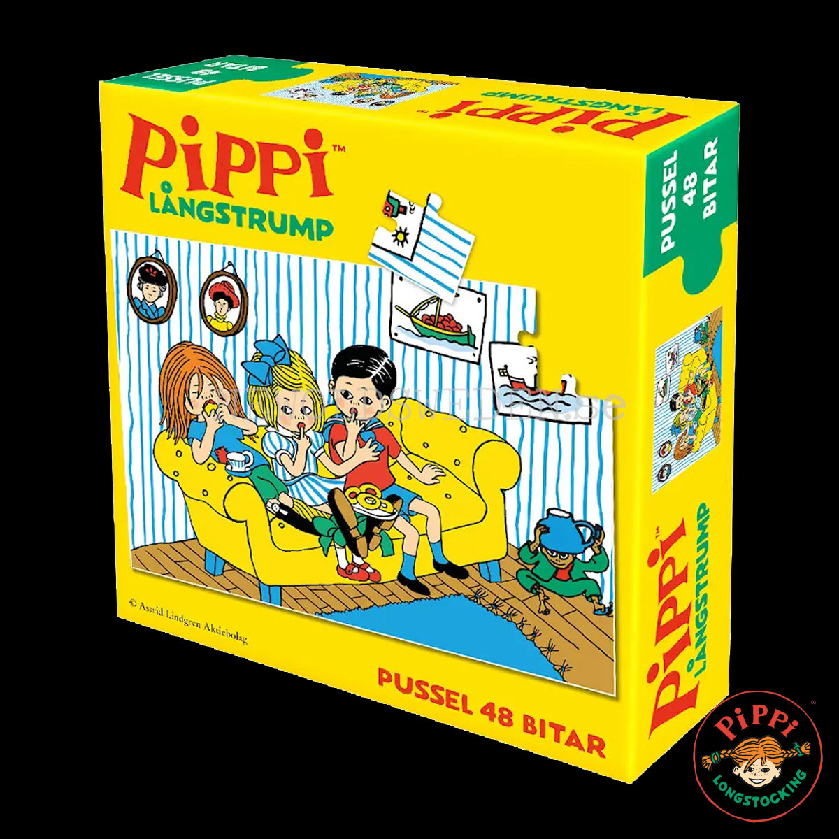 Pippi - PUSSEL 48 BITAR  - Pippi LÅNGSTRUMP - LO