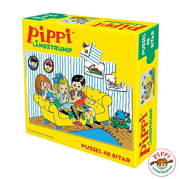 Pippi - PUSSEL 48 BITAR  - Pippi LÅNGSTRUMP - LO