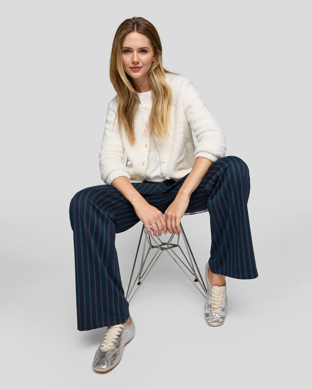 Kofta krull med fickor offwhite - 4