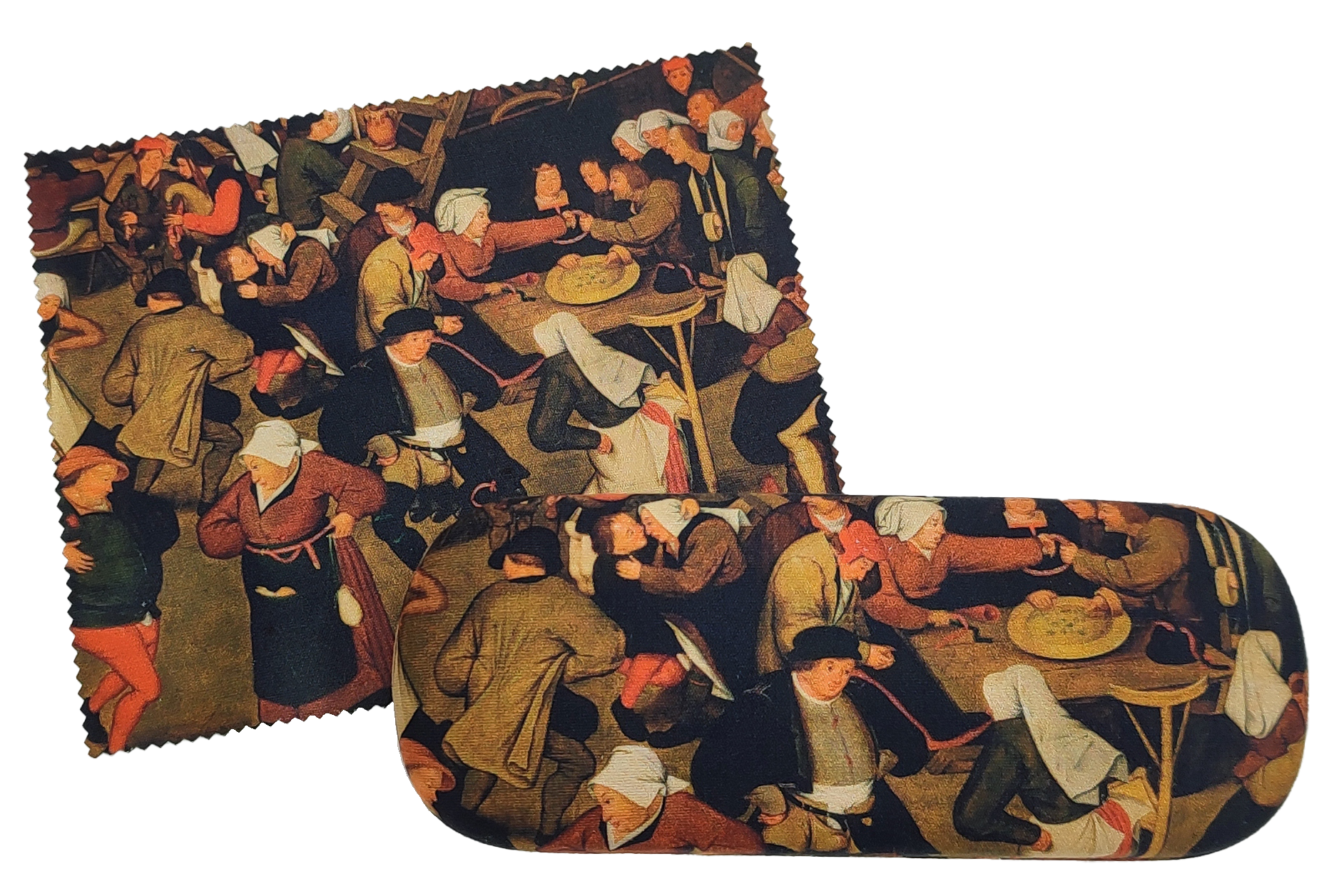 Glasses case with cleaning cloth, Peasant Wedding