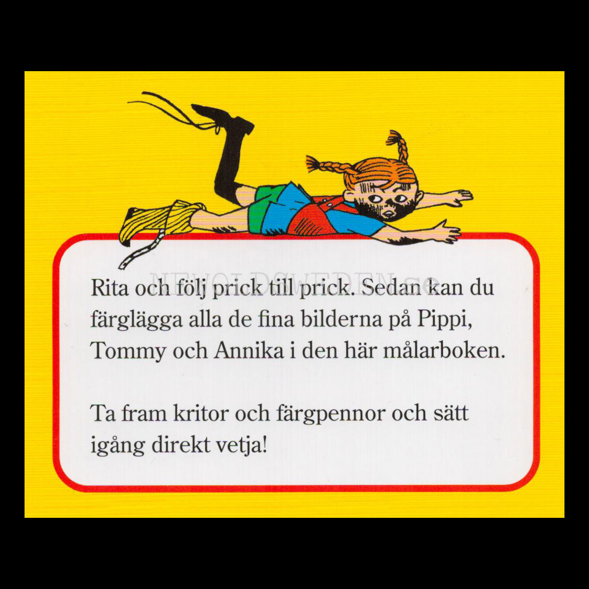 Pippi - MÅLA OCH RITA - Pippi LÅNGSTRUMP - L70 - 2
