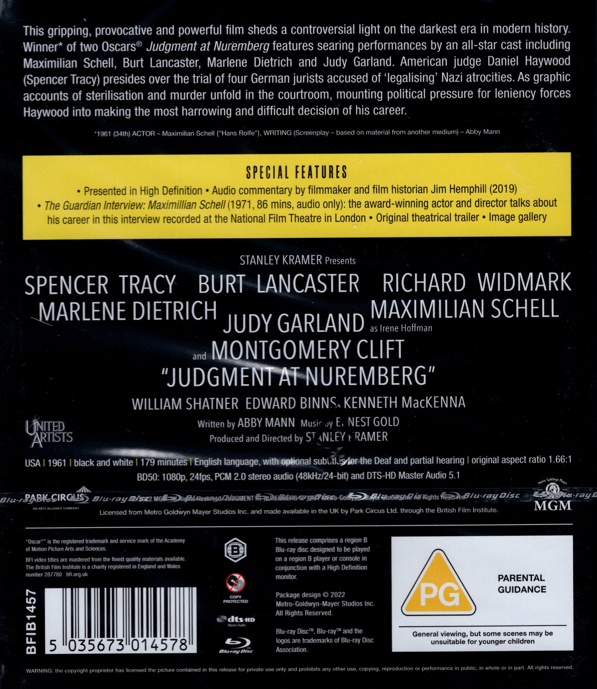 Judgment at Nuremberg (ej svensk text) (Blu-ray) - 2
