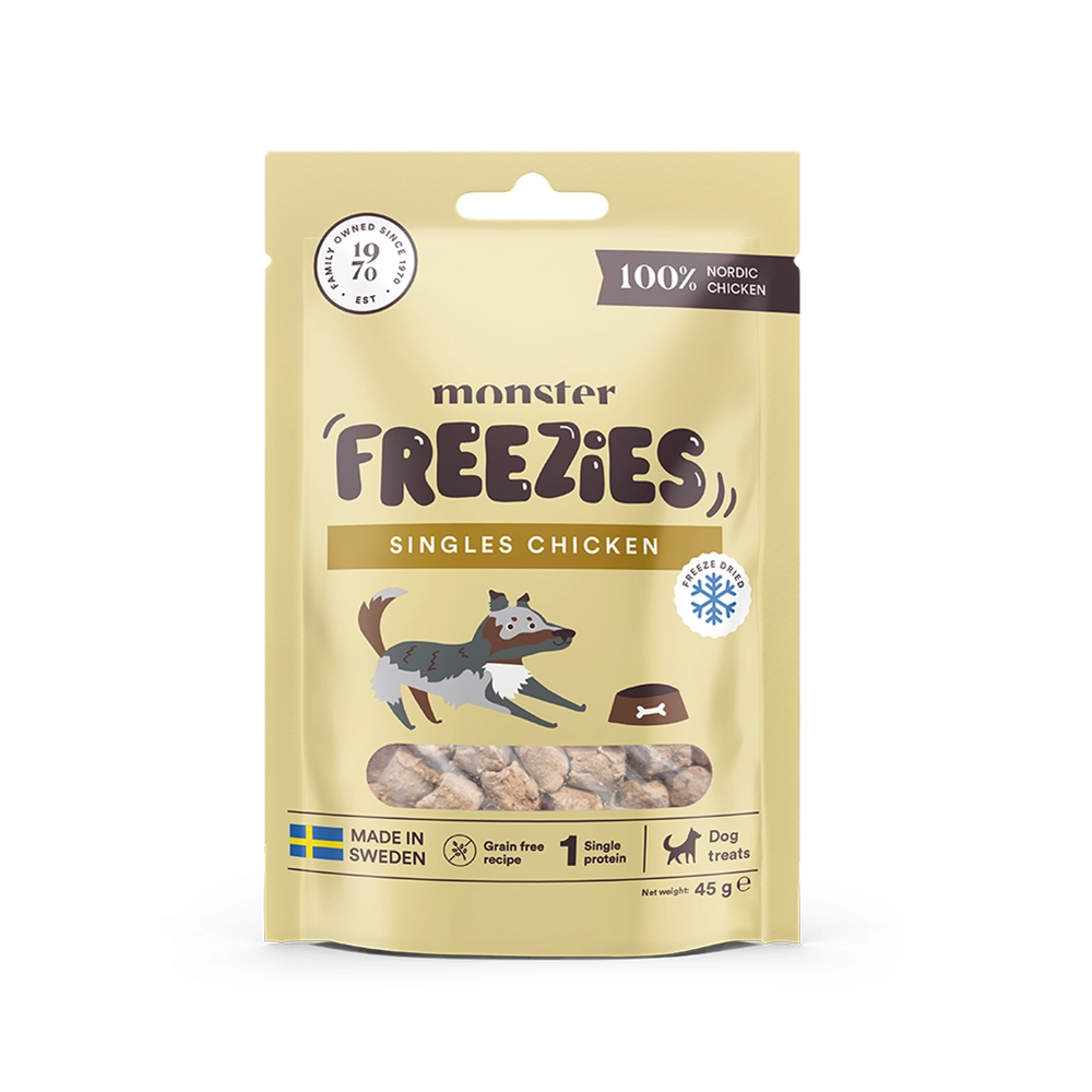 Monster freezies single ingredient dog treats