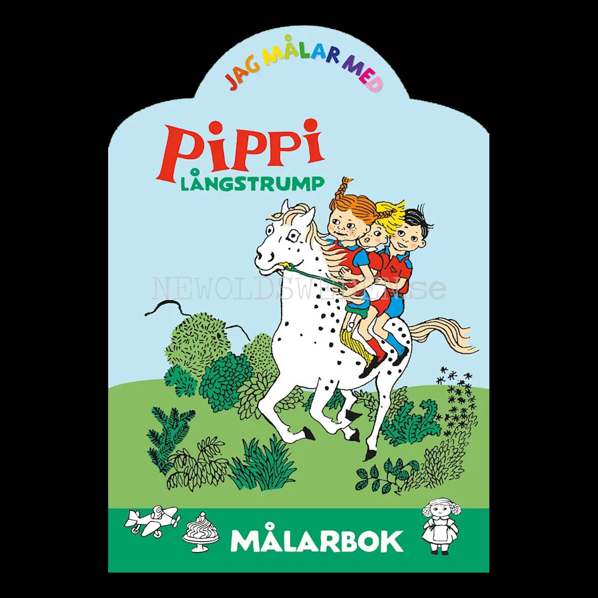 Pippi - MÅLARBOK - Pippi LÅNGSTRUMP - L70