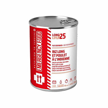 NTS Emergency Food | Lange ris og indisk kylling | Frysetørret mad | 1800g