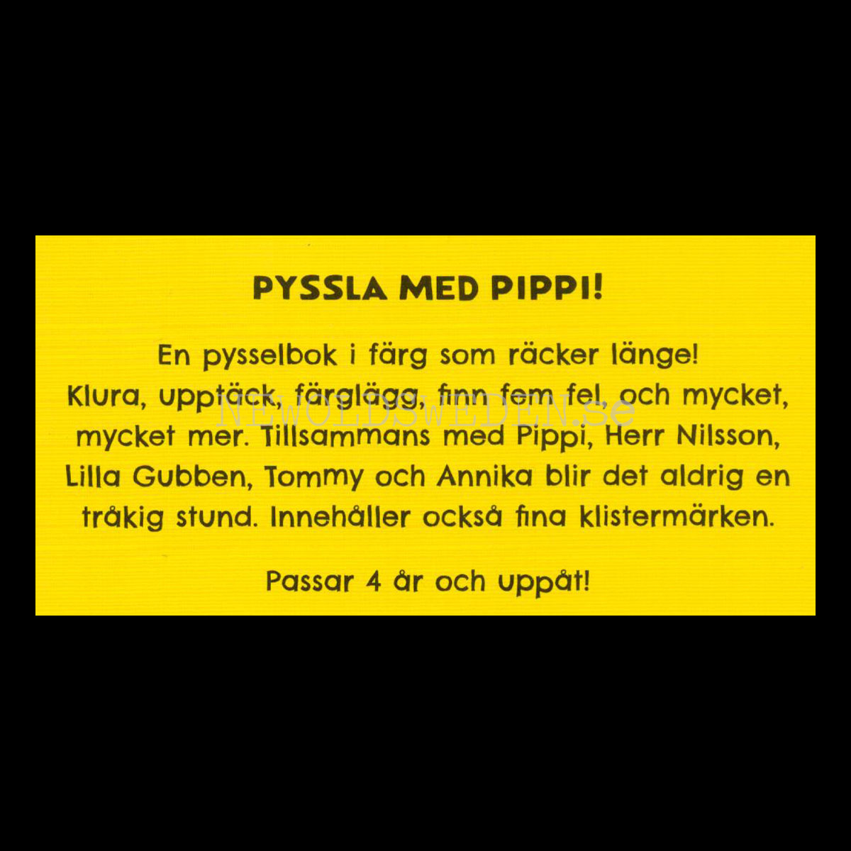 Pippi - STORA PYSSELBOKEN - Pippi LÅNGSTRUMP - L80 - 2
