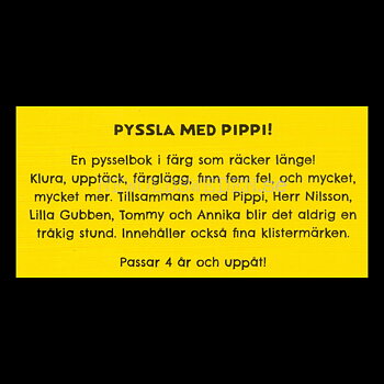 Pippi - STORA PYSSELBOKEN - Pippi LÅNGSTRUMP - L80