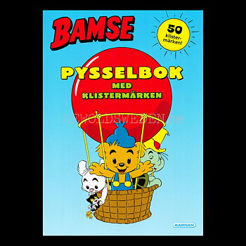 BAMSE PYSSELBOK MED KLISTERMÅRKEN - L90