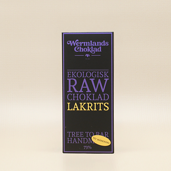 Raw Choklad Lakrits 73% EKO, Wermland