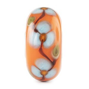 Trollbeads Blue Bloom glaskula