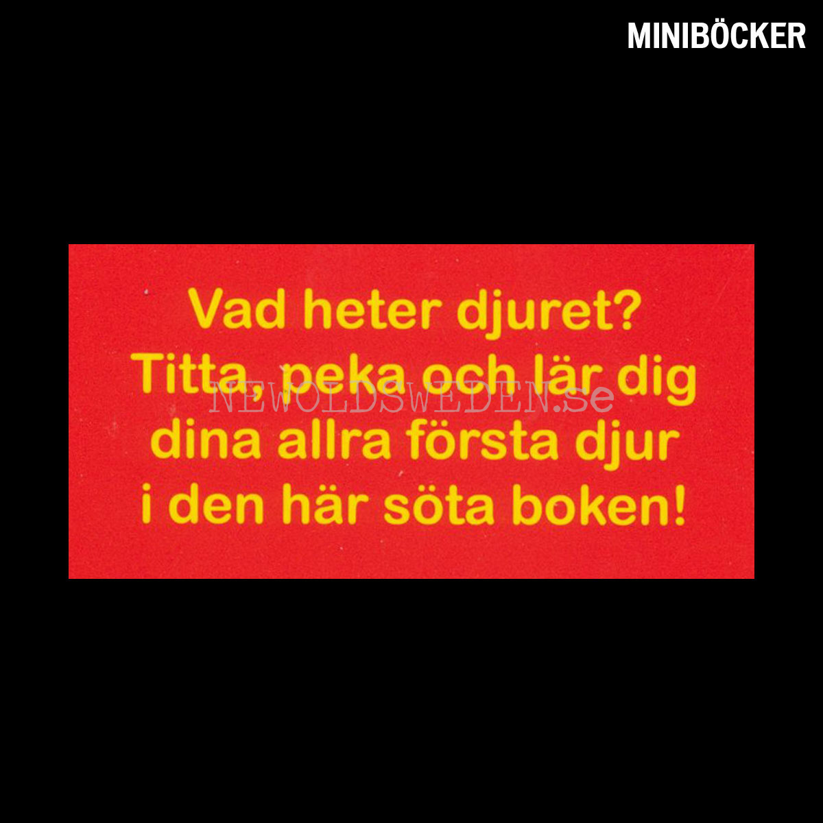 MIN PEKBOK Nr: 1 - DJUR I SKOGEN - Miniböcker - L100 - 2