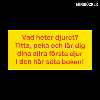 MIN PEKBOK Nr: 3 - BONDGÅRDSDJUR - Miniböcker - L100