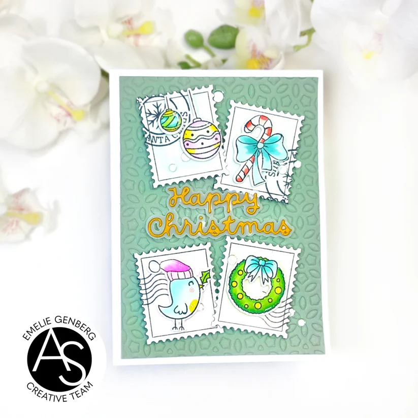 ALEX SYBERIA DESIGNS Merry Mail Stamp & Die Set - 9