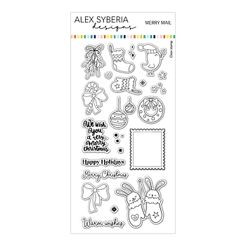 ALEX SYBERIA DESIGNS Merry Mail Stamp& Die Set