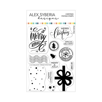 ALEX SYBERIA DESIGNS Christmas Postage Stamps & Stenils Bundle