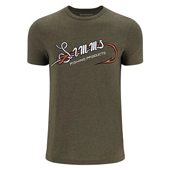 Simms Hook & Loop T-Shirt Military Heather