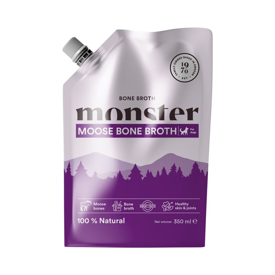 Monster Dog Bone Broth Moose 350 ml - Benbuljong 