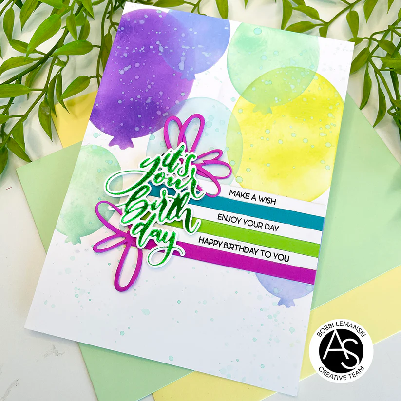 ALEX SYBERIA DESIGNS Bokeh Balloons Stencil - 5