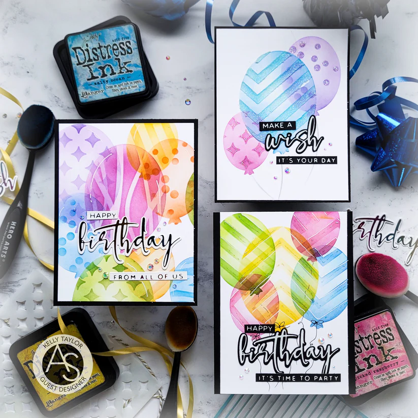 ALEX SYBERIA DESIGNS Bokeh Balloons Stencil - 2