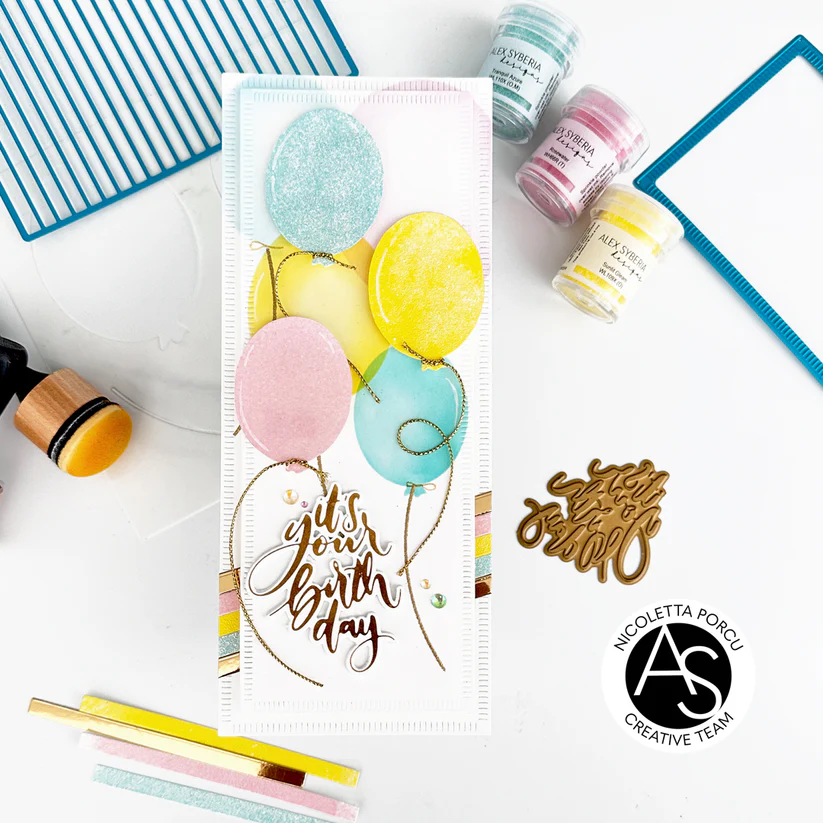ALEX SYBERIA DESIGNS Bokeh Balloons Stencil - 7