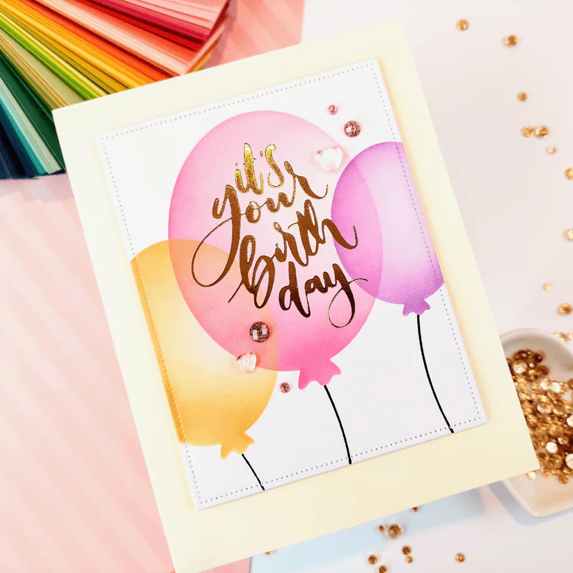 ALEX SYBERIA DESIGNS Bokeh Balloons Stencil - 3