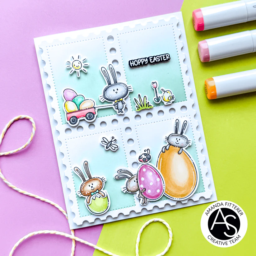ALEX SYBERIA DESIGNS Hoppy Easter Stamp Set & Die Set - 5