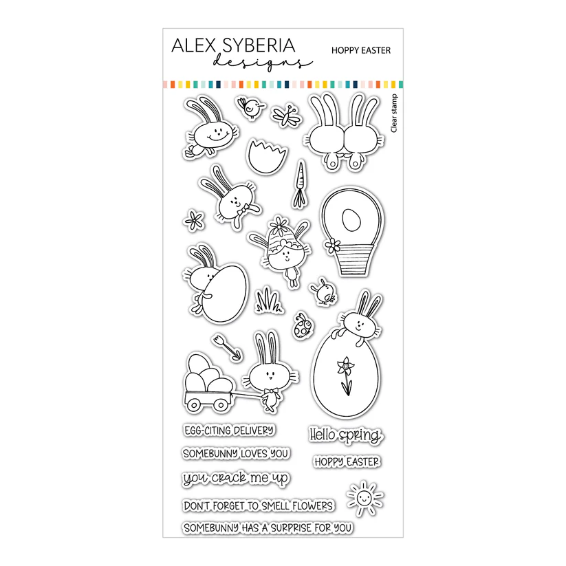 ALEX SYBERIA DESIGNS Hoppy Easter Stamp Set & Die Set
