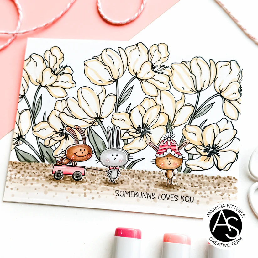 ALEX SYBERIA DESIGNS Hoppy Easter Stamp Set & Die Set - 12