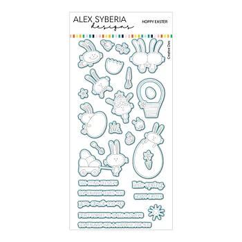 ALEX SYBERIA DESIGNS Hoppy Easter Stamp Set & Die Set
