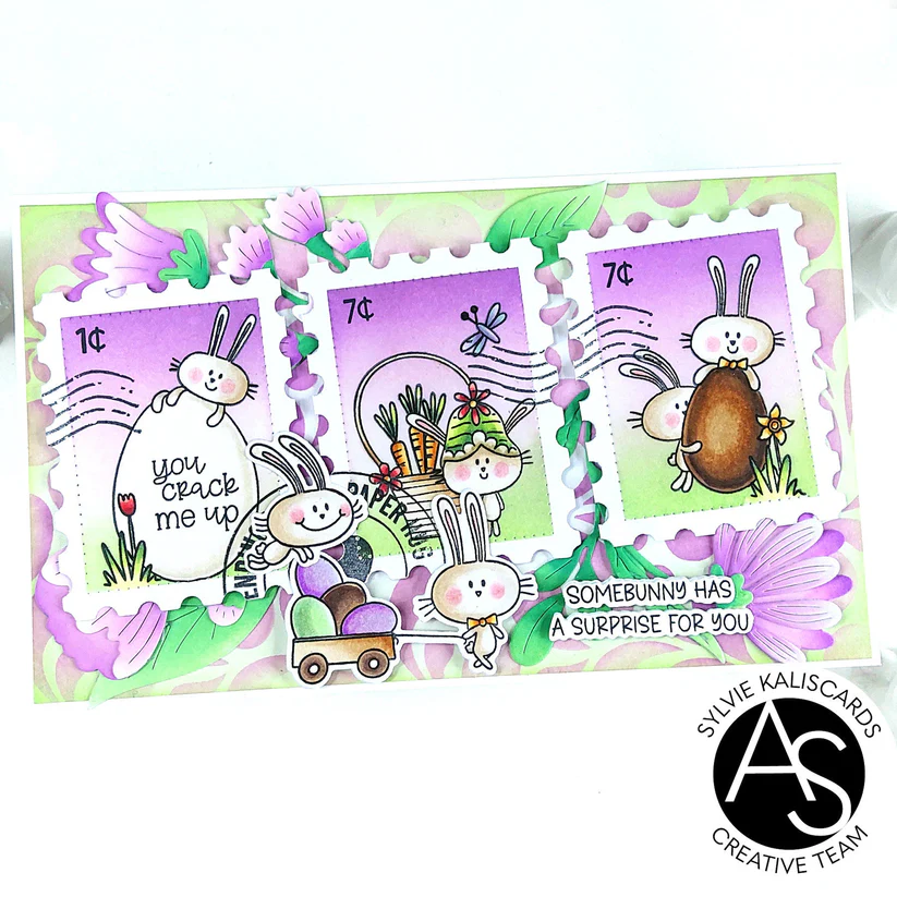 ALEX SYBERIA DESIGNS Hoppy Easter Stamp Set & Die Set - 10