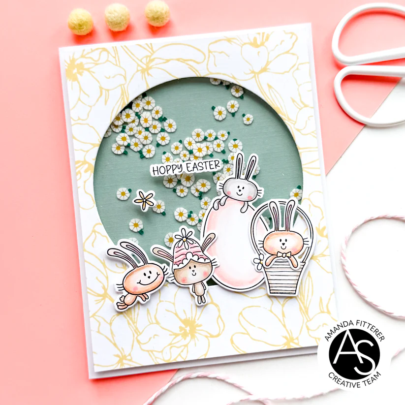 ALEX SYBERIA DESIGNS Hoppy Easter Stamp Set & Die Set - 9
