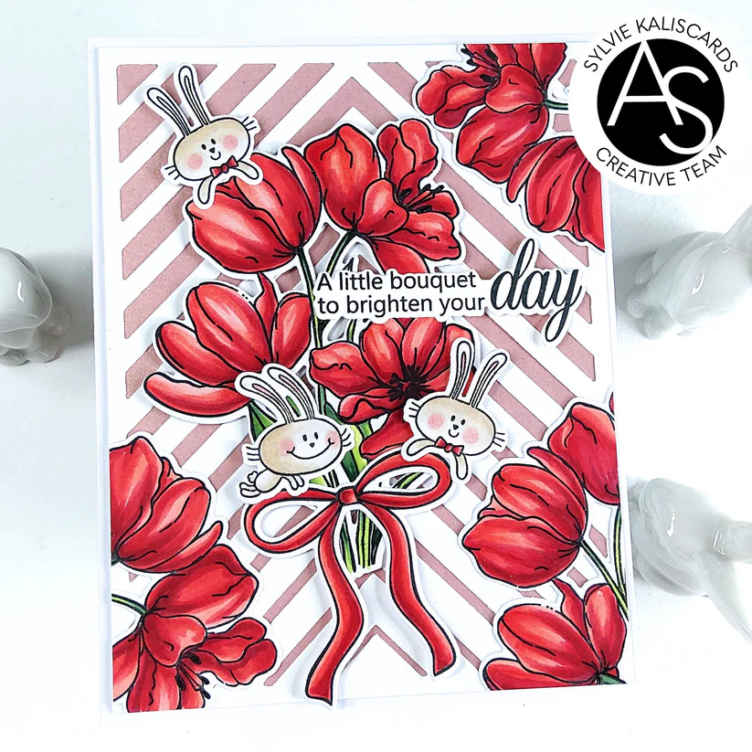 ALEX SYBERIA DESIGNS Hoppy Easter Stamp Set & Die Set - 11