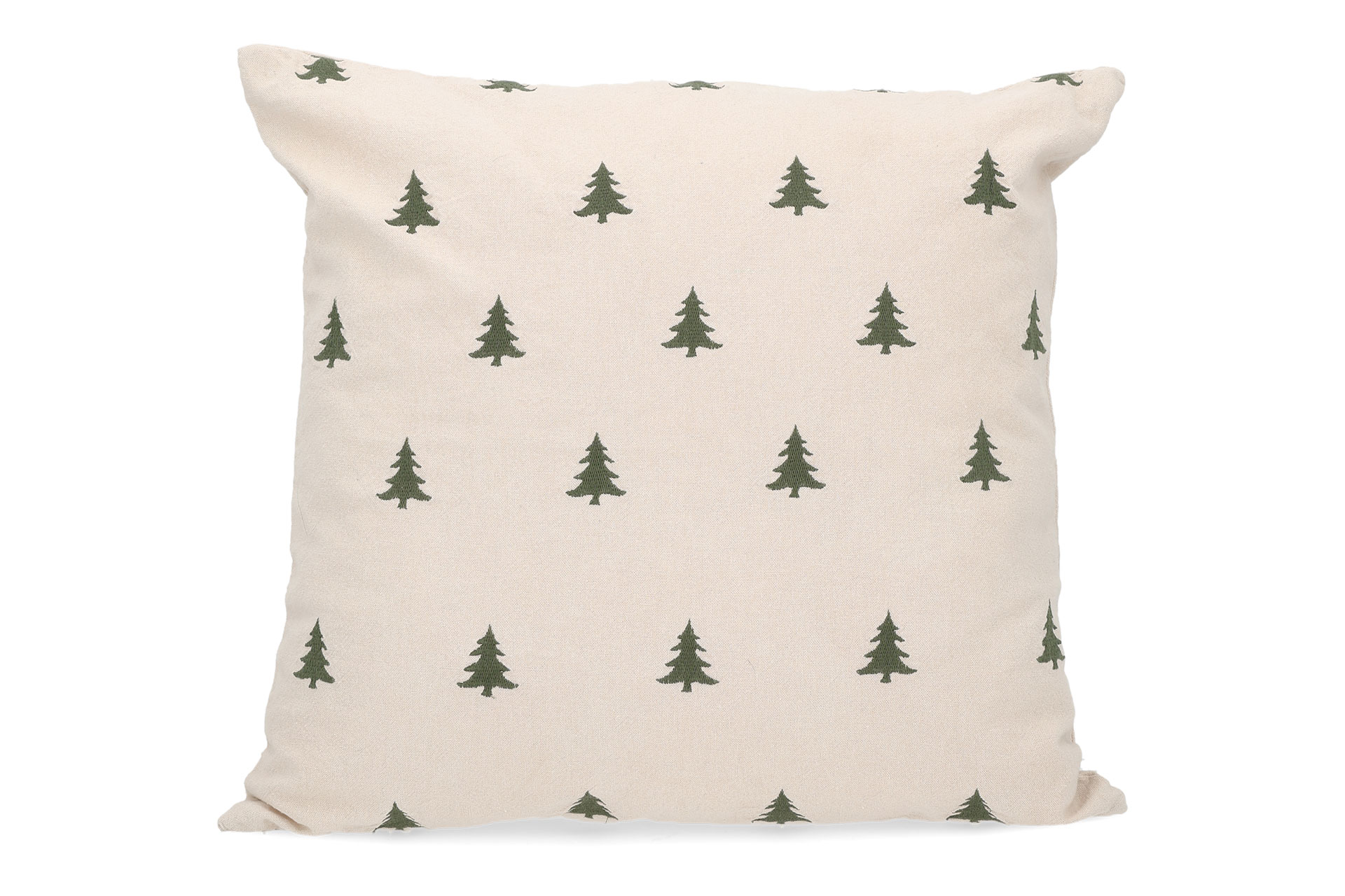 Kuddfodral Granskog - Broderad - Bomull - Beige - 45 x 45 cm - 2