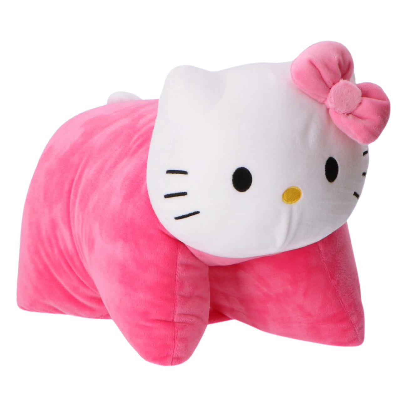 Rosa Sanrio Hello Kitty Kudde & Gosedjur 2-i-1 – Kawaii Vikbar Kudde - 5