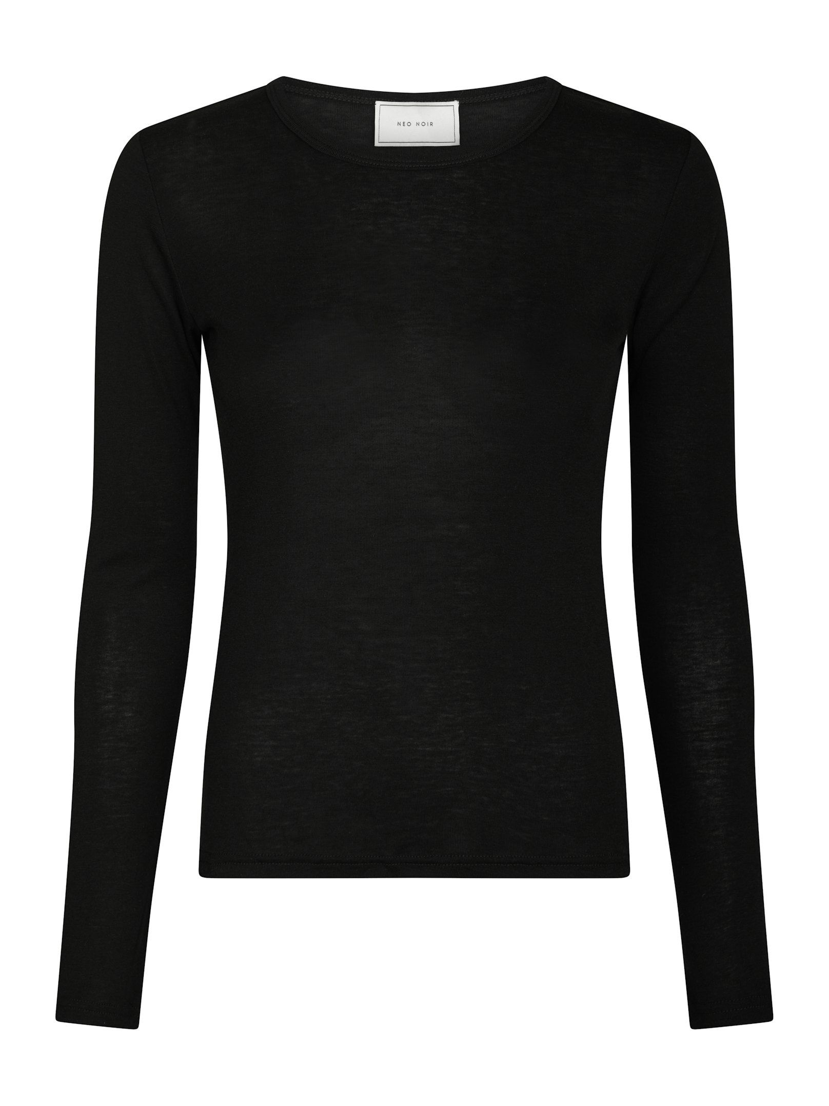 Neo Noir  - Nella Fine Rib Blouse Black - 5