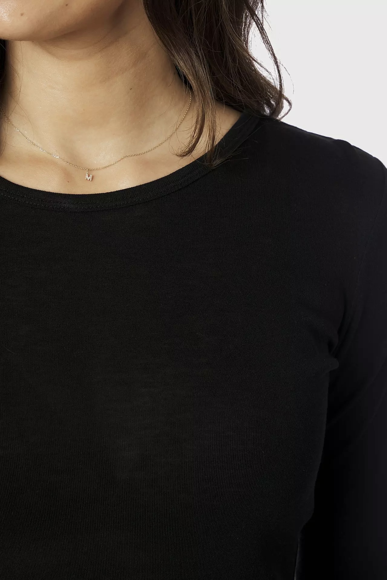 Neo Noir  - Nella Fine Rib Blouse Black - 4