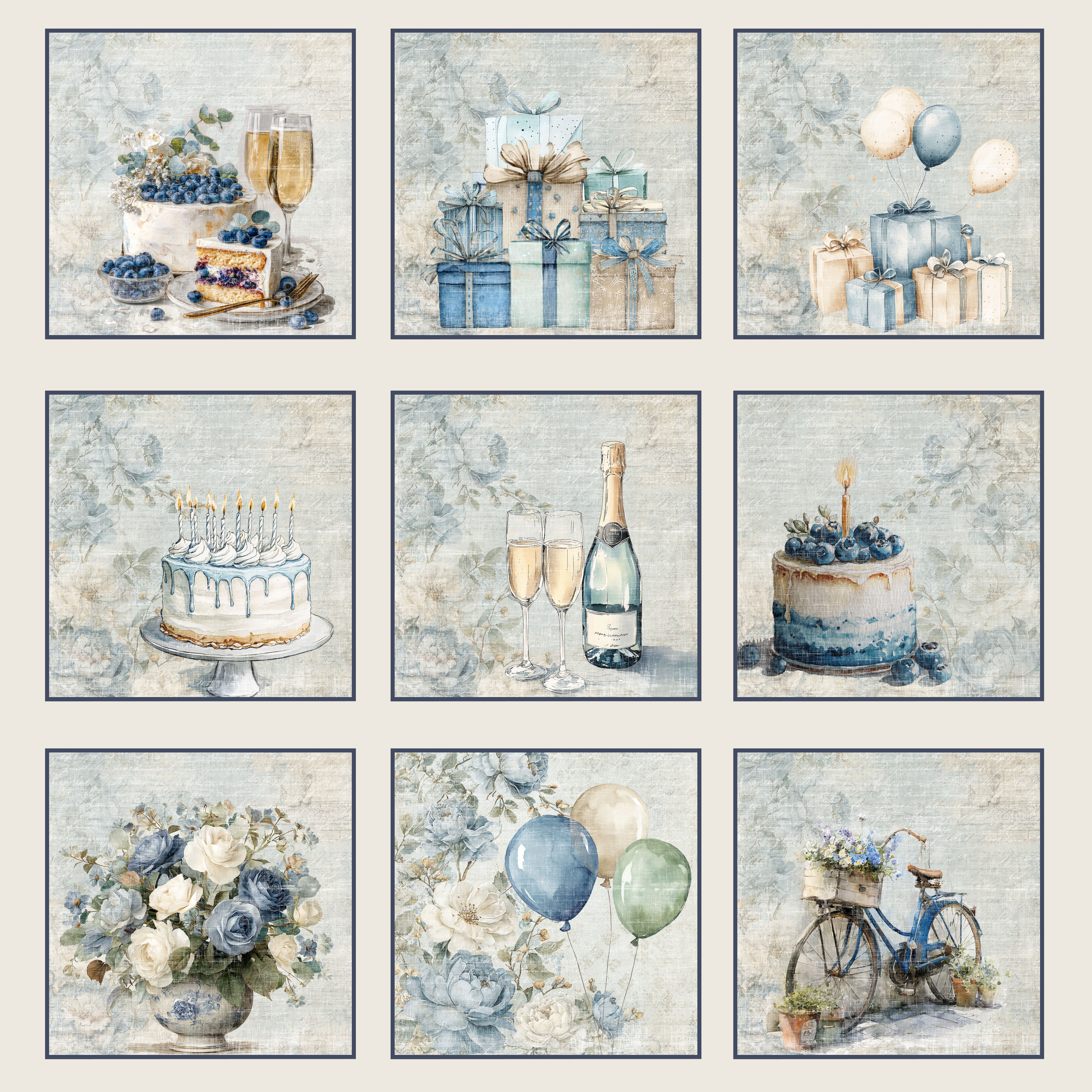 Reprint-Paperpack  - Hip hip horray Collection - 6x6 - 10