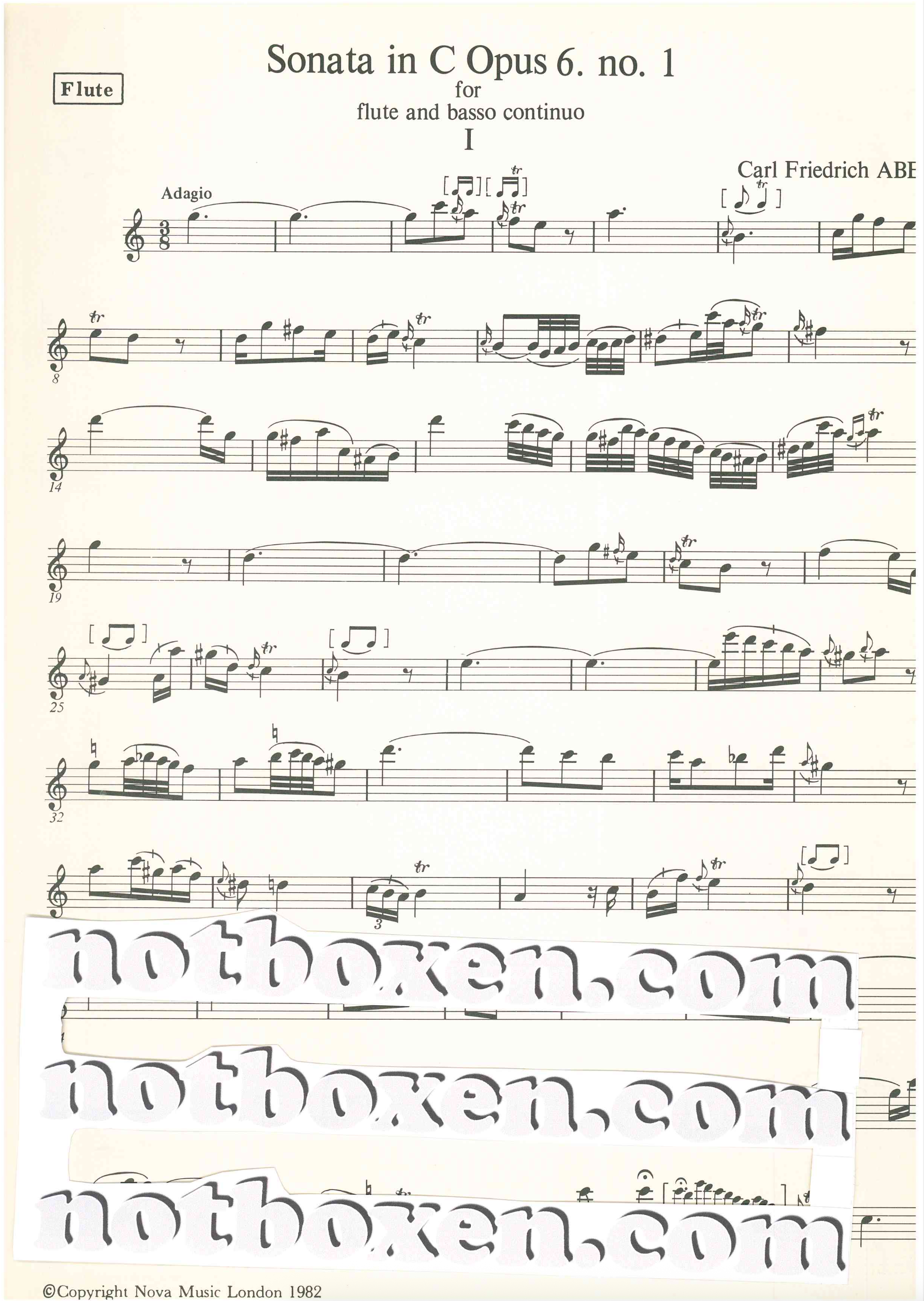 C. F. Abel, Sonata in C, opus 6 No. 1 - 4