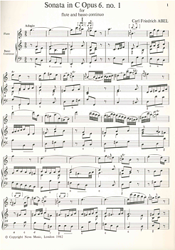 C. F. Abel, Sonata in C, opus 6 No. 1