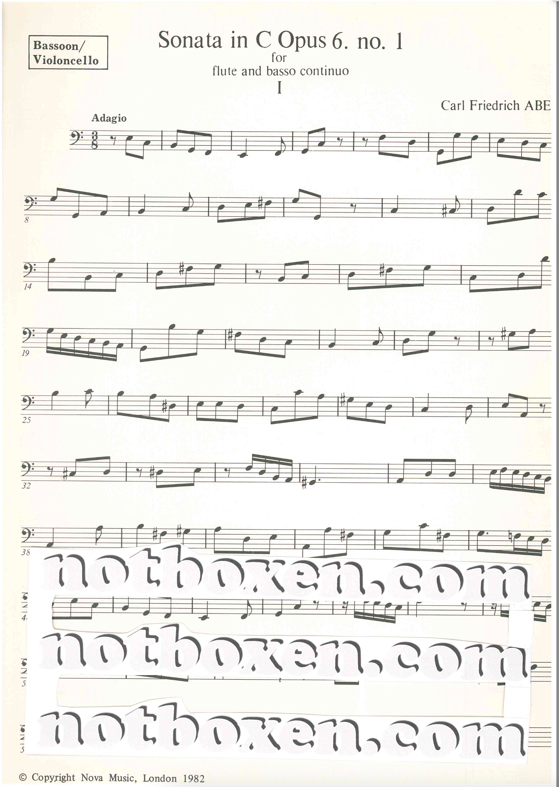 C. F. Abel, Sonata in C, opus 6 No. 1 - 3