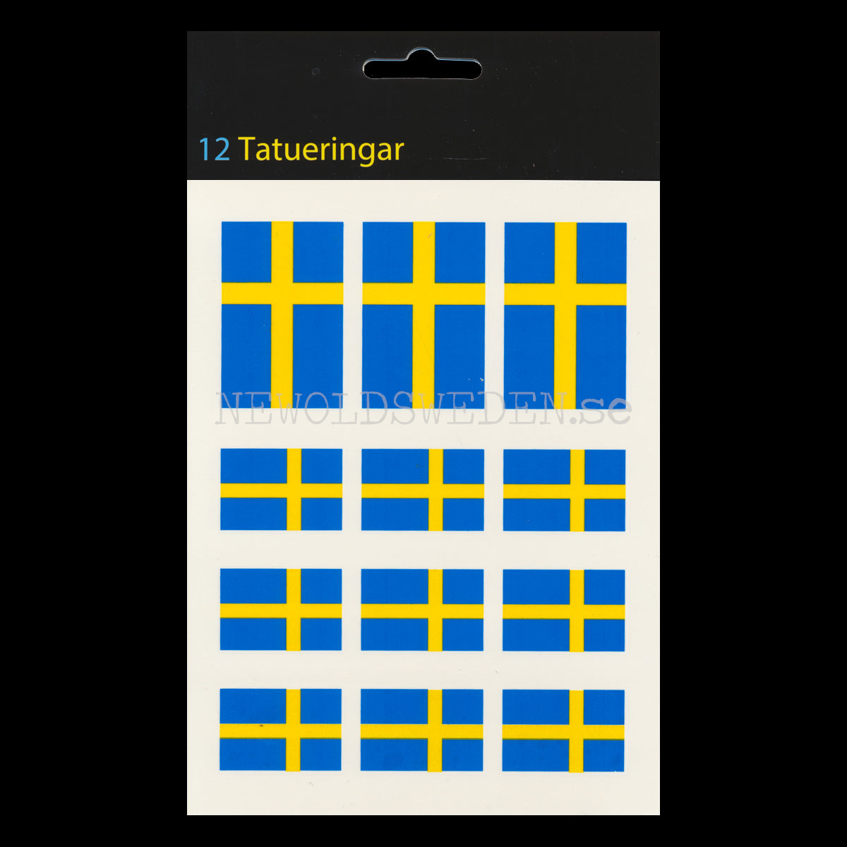 Tatueringar Svenska Flaggor 12 stycken © Eliasson - LO