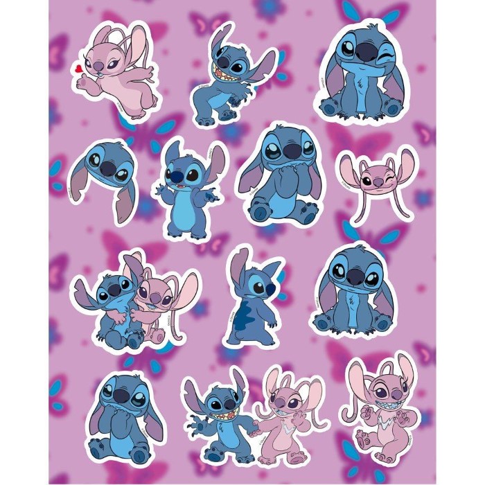 Stitch Disney Målarbok Klistermärken Pennor - 2