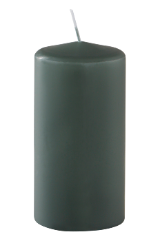 Block candle Dark green 7,5x15