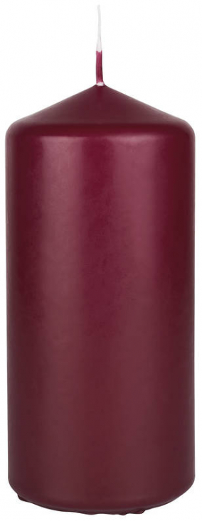 Blockljus Vinröd 7,5x15